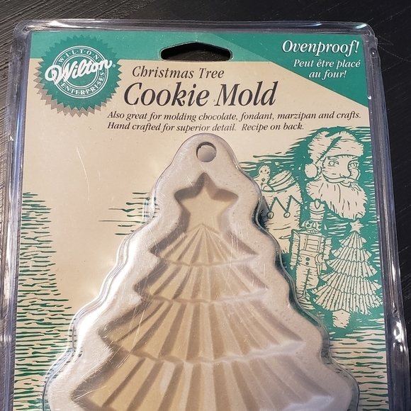 Vintage Wilton Christmas Tree Cookie Mold Stoneware 1997 NEW - Picture 5 of 6